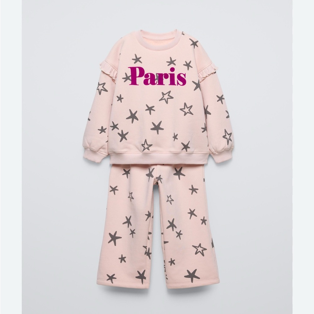 Zara girl size 4 T matching set